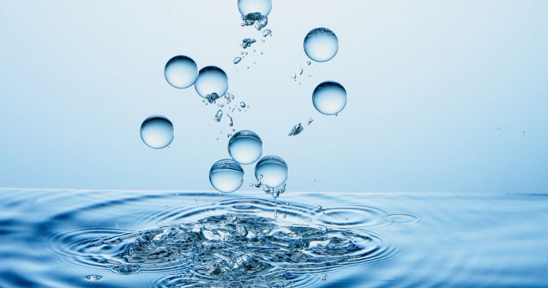 Close up of water and water drops