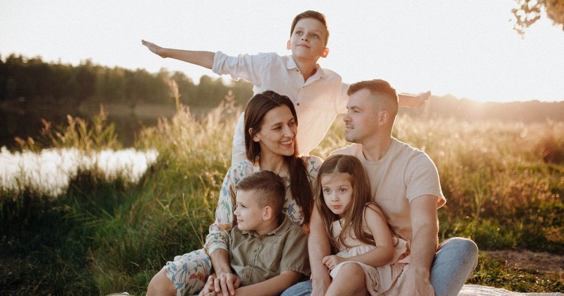 family on vacation during summer