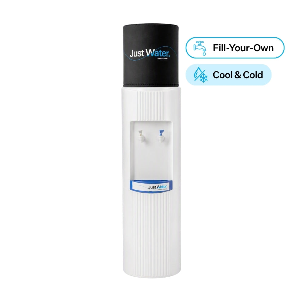 White PVC Fill-Your-Own Cool & Cold Water Cooler