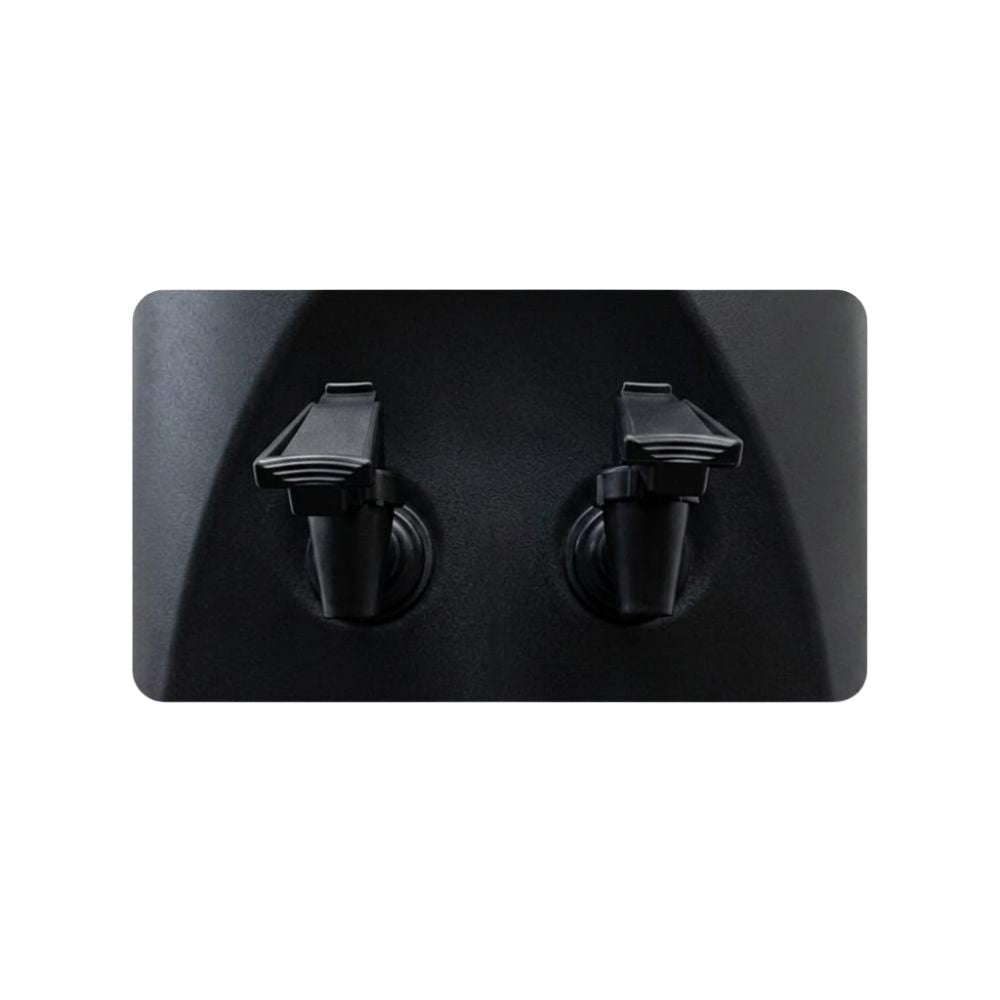 Just Water Childproof Taps in black to prevent spills and leaks
