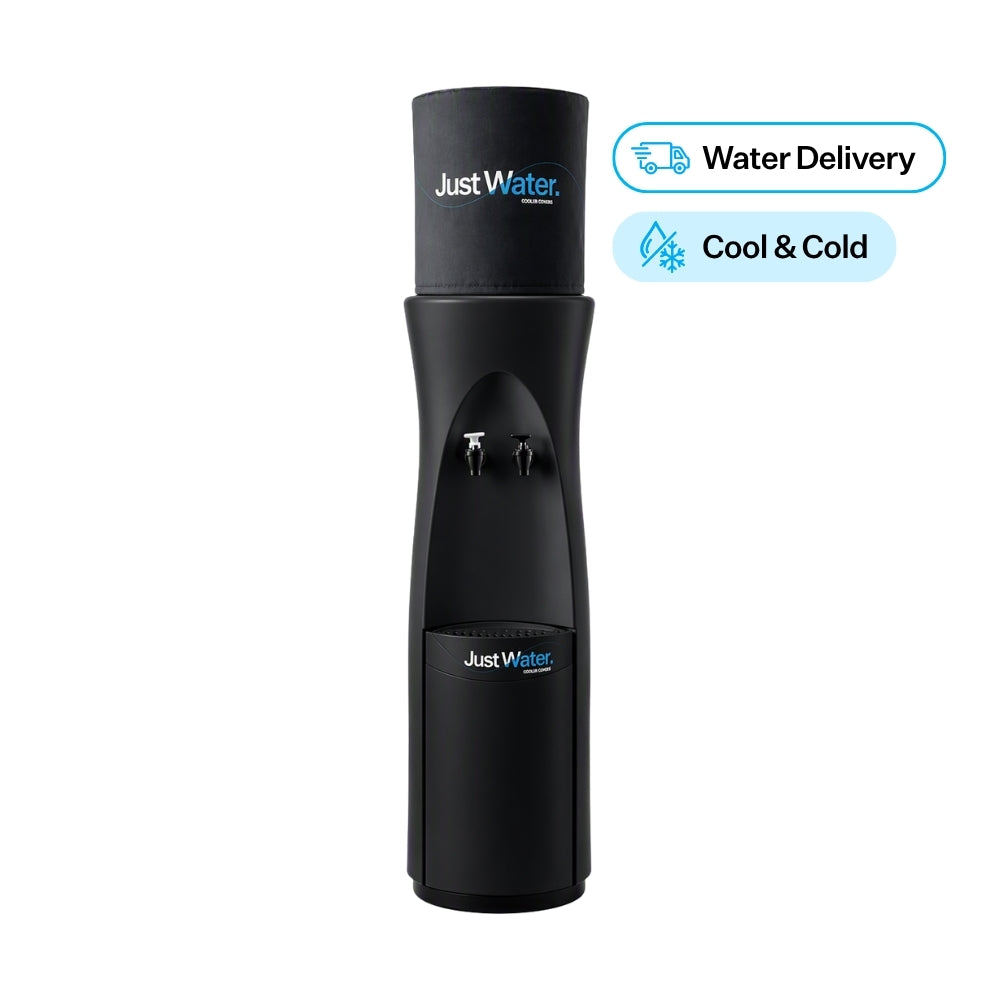 Black Floorstanding Water Cooler with Water Delivery for unlimited cold water delivered to your door.