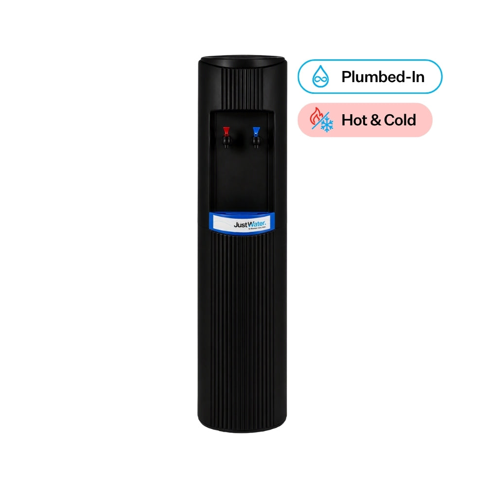 Black PVC Direct Connect Hot & Cold Water Cooler